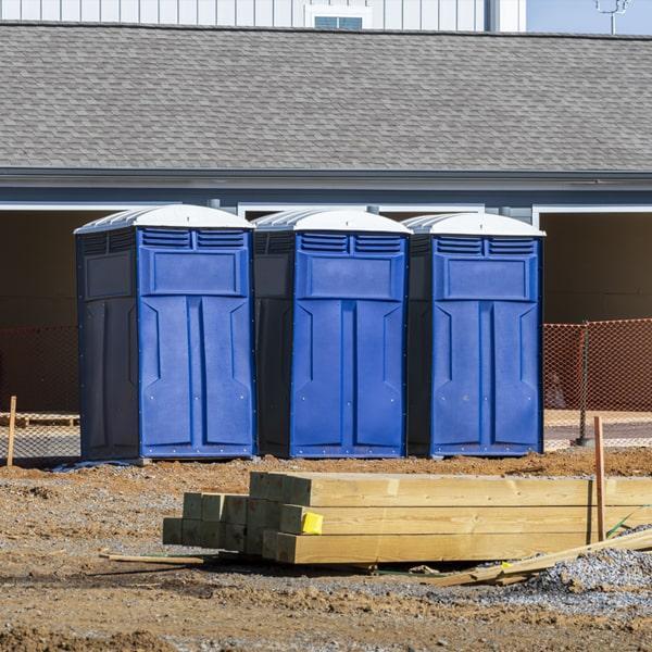 Heavy-duty construction site porta potty in Cleburne, Texas