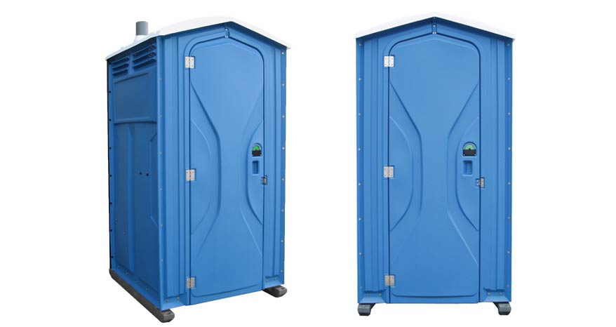 Long-term porta potty units on site in Cleburne, Texas